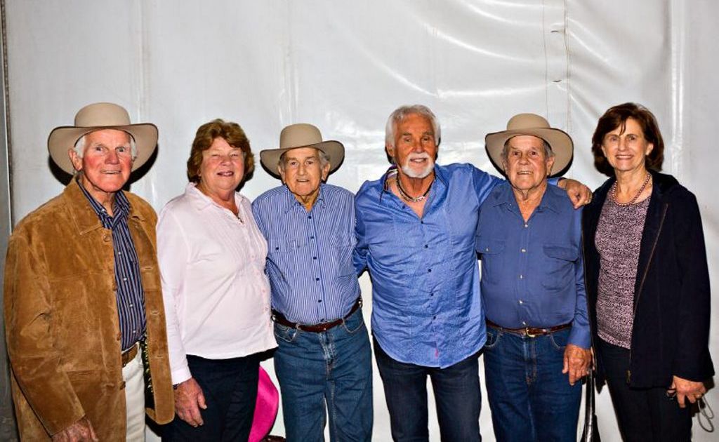 Berard, Tanda and Fabian Webb, Kenny Rogers, and Marius and Julia Webb. Berard, Tanda and Fabian Webb, Kenny Rogers, and Marius and Julia Webb.